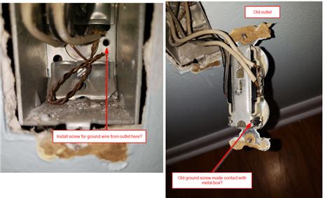 do i need to ground a metal outlet box|replacing outlets with no ground.